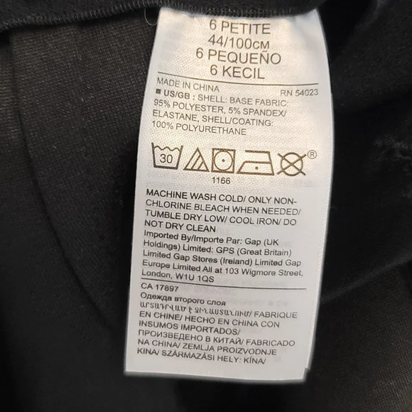 🆕️ Banana Republic Petite Devon Legging Fit Vegan Leather Pants in Black - Picture 8 of 11